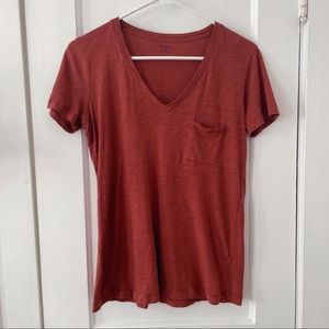 Madewell Terra Cotta V Neck